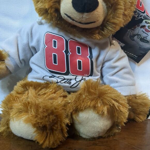 Nascar Teddy Plush with hoodie #88 dale jr - Picture 2 of 8